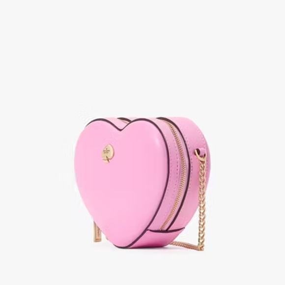 Kate Spade Pink Love Shack 3d Mini Heart Crossbody NWT - Picture 3 of 8